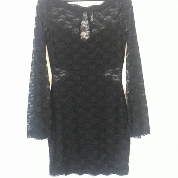 Free People Black Lace dress - Picture 2 of 5